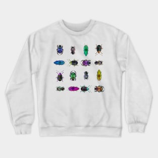 Polygross: A pattern of low poly bugs Crewneck Sweatshirt